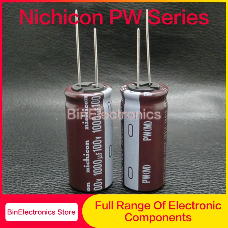 10Pcs/Lot Nichicon PW Series Electrolytic Capacitors 10V 16V 25V 35V 50V 63V 100V 10UF 33UF 39UF 100UF 330UF 470UF 680UF 1200UF