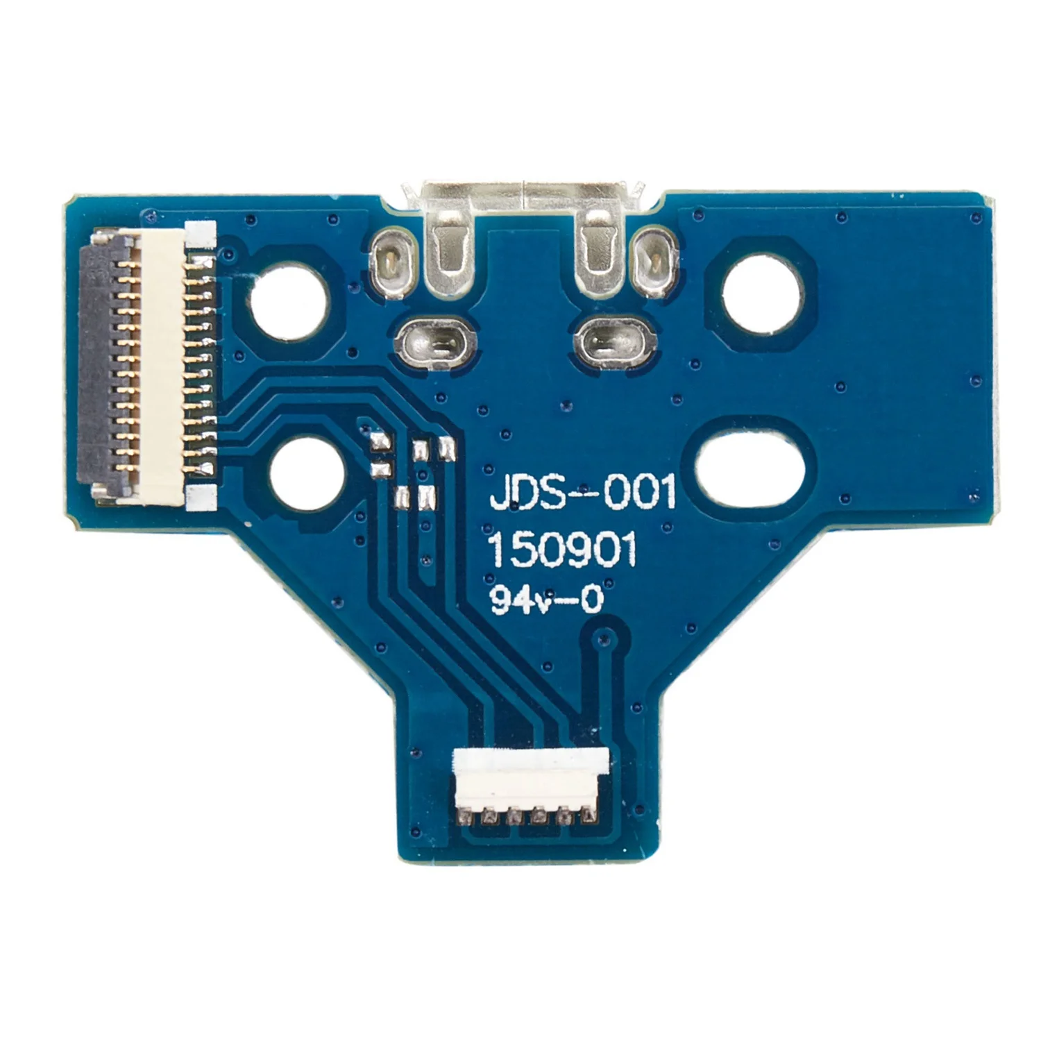 2 Sets For Playstation 4 for PS4 Controller Replacement Parts With 14 Pin Cable USB Charging Port Socket Board JDS-001 HOT