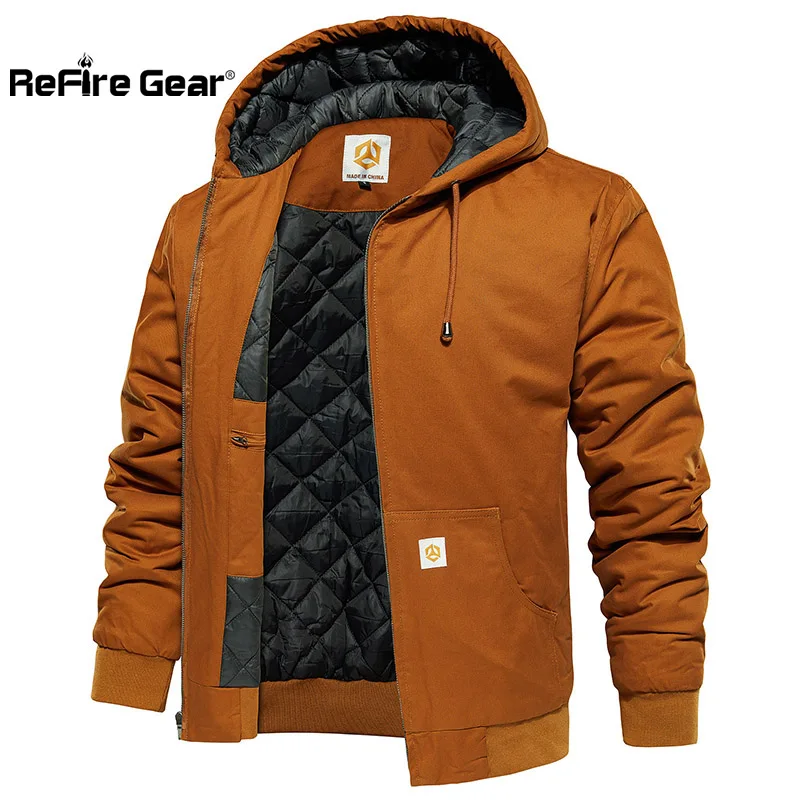 Chaqueta táctica de invierno – Acolchada con capucha para hombre