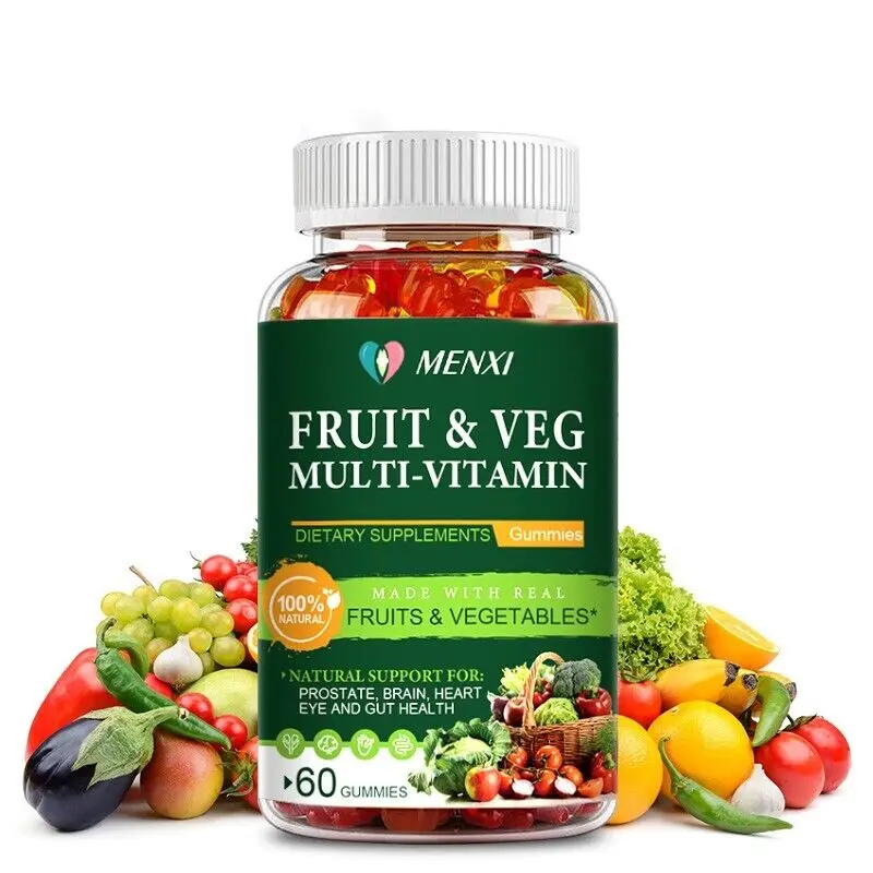 Fruit & Veg Complex Gummies Boost Immunity Increase Energy Multivitamins 60pcs