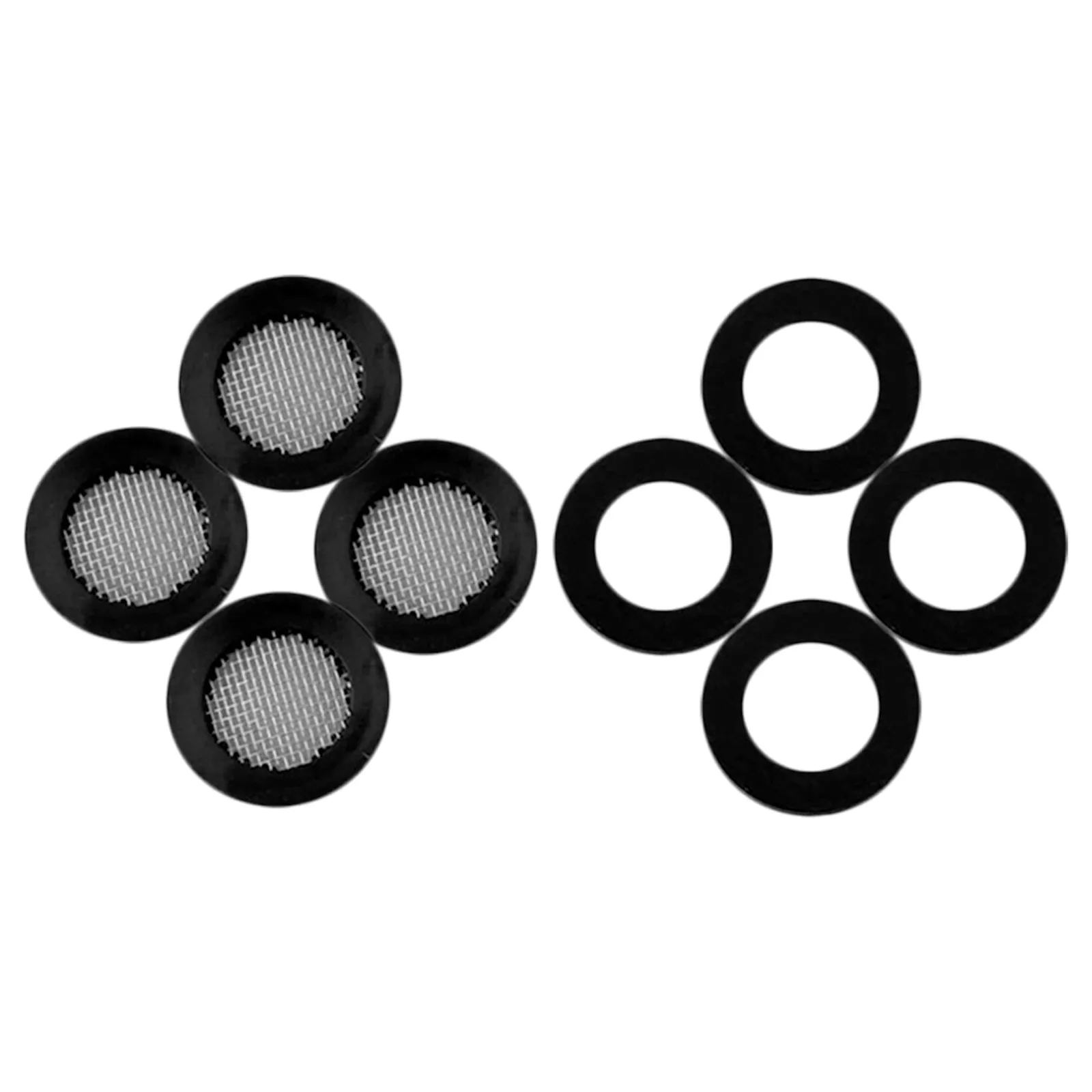 4 Sets Rubber Backed Washers Hose Screen Filter For Plumbing Leak Proof Gasket Showerhead Hose Filter Net Washers Gaskets Filter