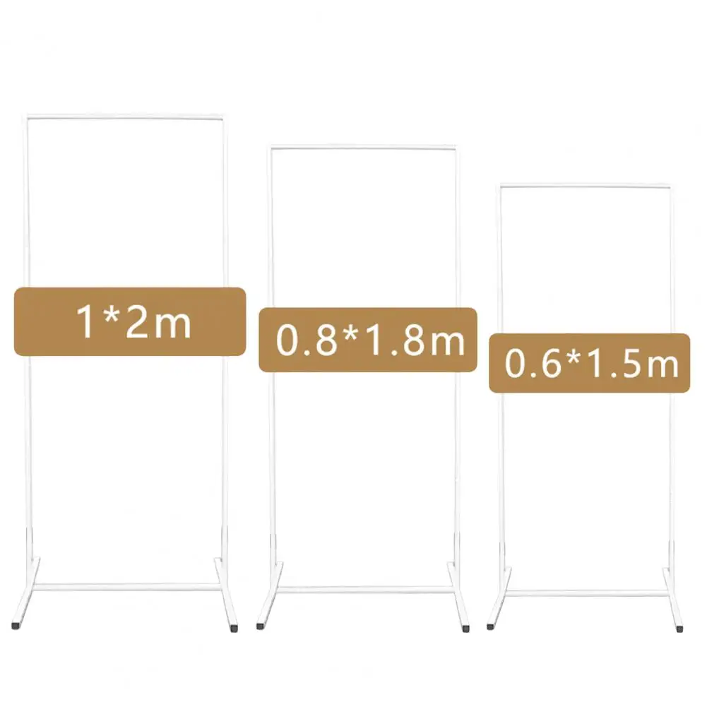 

Square Wedding Arch Backdrop Stand Set Of 3 Gold Metal Balloon Flower Arch Frame Birthday Party Anniversary Ceremony Decor