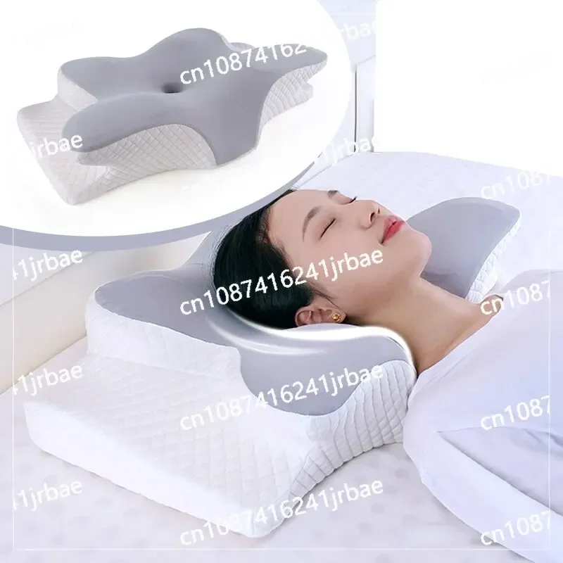 Memory Foam Pillows Butterfly Shaped Relaxing Cervical Slow Rebound Neck Pillow Pain Relief Sleeping Orthopedic Pillow Beding