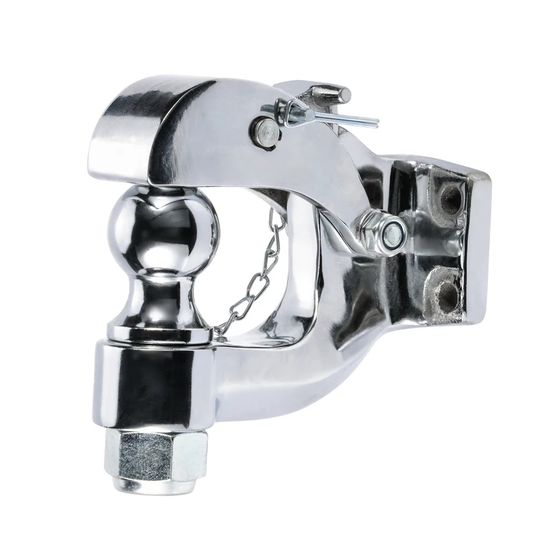 

ZAIQU 8Ton Electroplated Steel Trailer Hitch and 85x45mm Hole Pintle Tow Hook Parts High Quality Trailer Ball Accessories