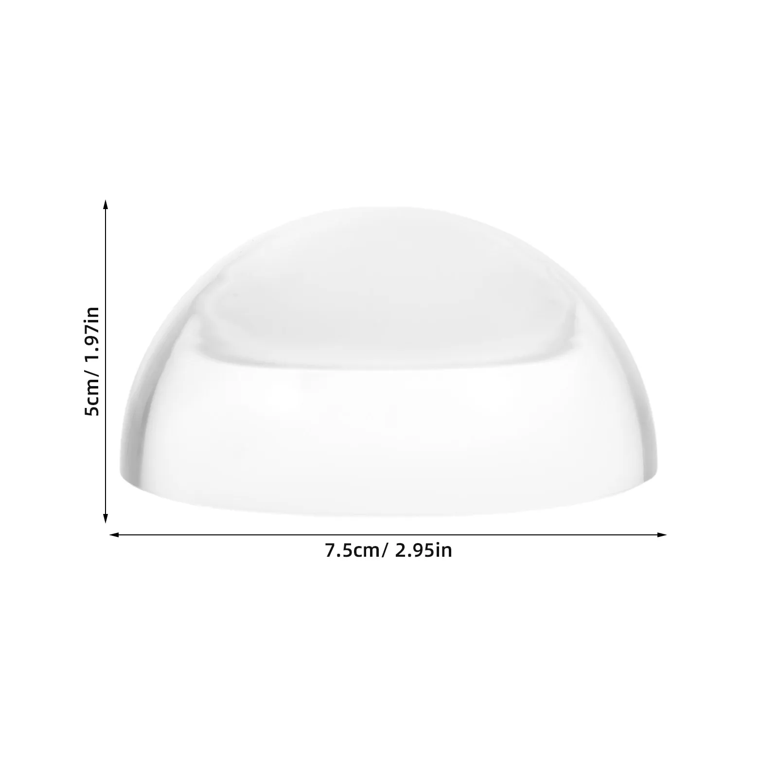 3 Inch Acrylic Dome Magnifier Optical High Magnification Reading Paperweight Desktop Document Newspaper Magnifier
