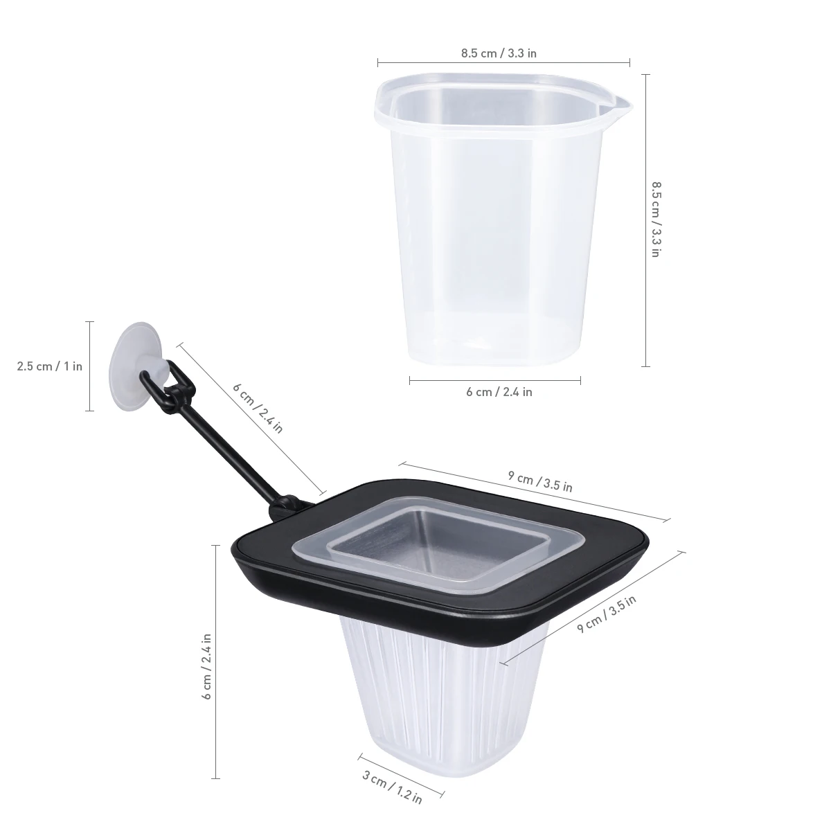 

Red Worm Feeder Tropical Fish Cone Suction Cup Aquarium Bloodworm Feeder Plastic Safe Floating Feeding Pet Supplies