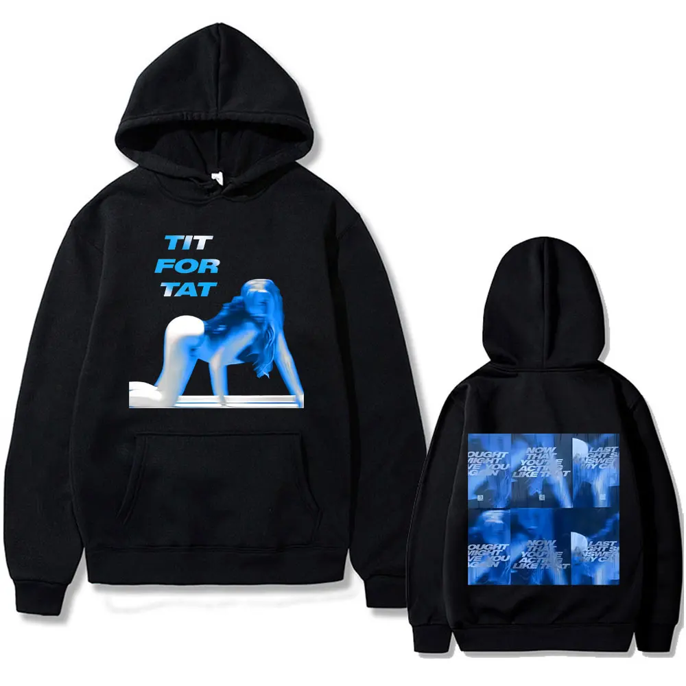 

Tate Mcrae TiT for Tat Print Hoodie So Close To What Miss Possessive Tour Sweatshirt Men Women Casual Fleece Oversized Pullover