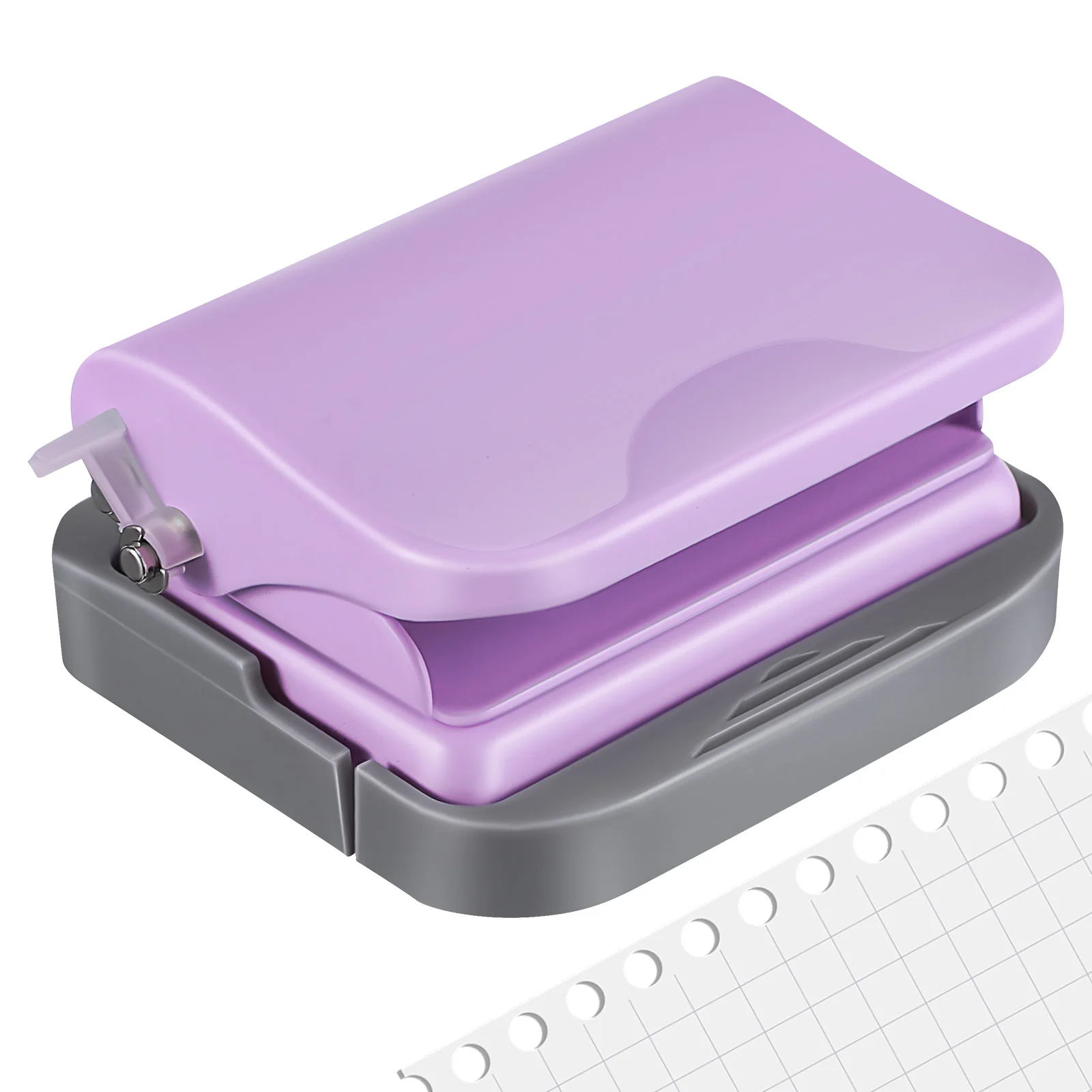 

6 Hole Loose-leaf Puncher Compact Portable Paper Hole Punch for Binder Notebook Craft Mini Handheld Spiral Punchers Round Punch