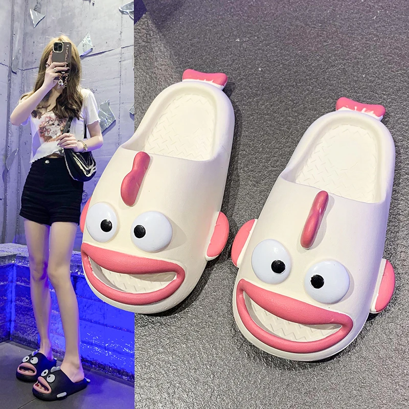 

Women's Shoes 36-41 Cartoon Home Slippers Comfortable Special Sandals Soft Light Flip Flops Fashion New Casual Shoes