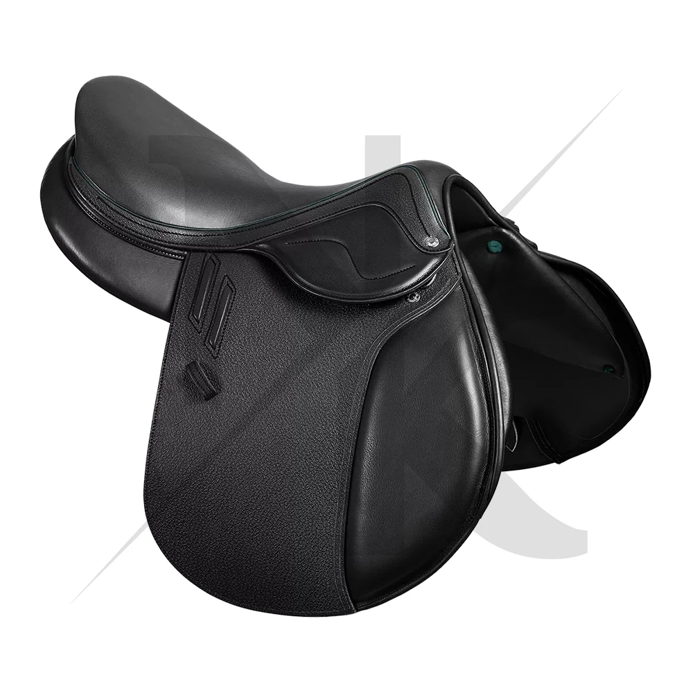 High Quality Durable Soft Leather Equestrian Saddle Wood Saddle Frame Luxury British Racing Sports Nickel Plated