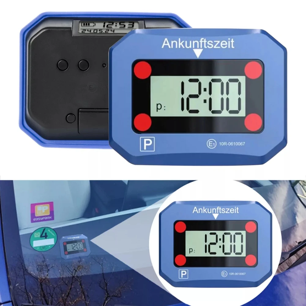 Car Digital Parking Timer Electronic Parking Timer Automatic Time Adjustment Car Interior Accessories ﻿Electronic Parking Timer