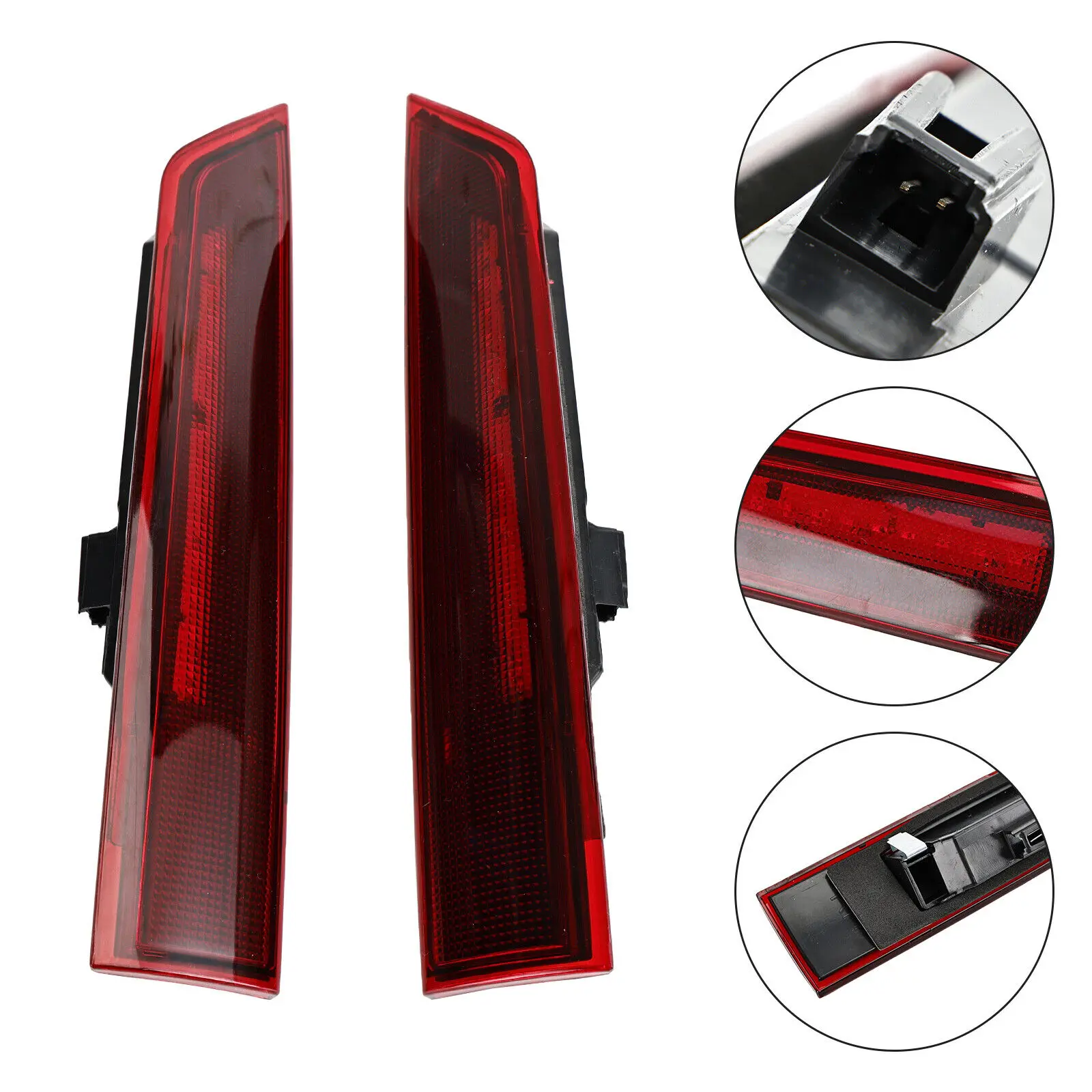 

2x High Level 3rd LED Rear Brake Light For Ford Transit Tourneo Custom Barn Door