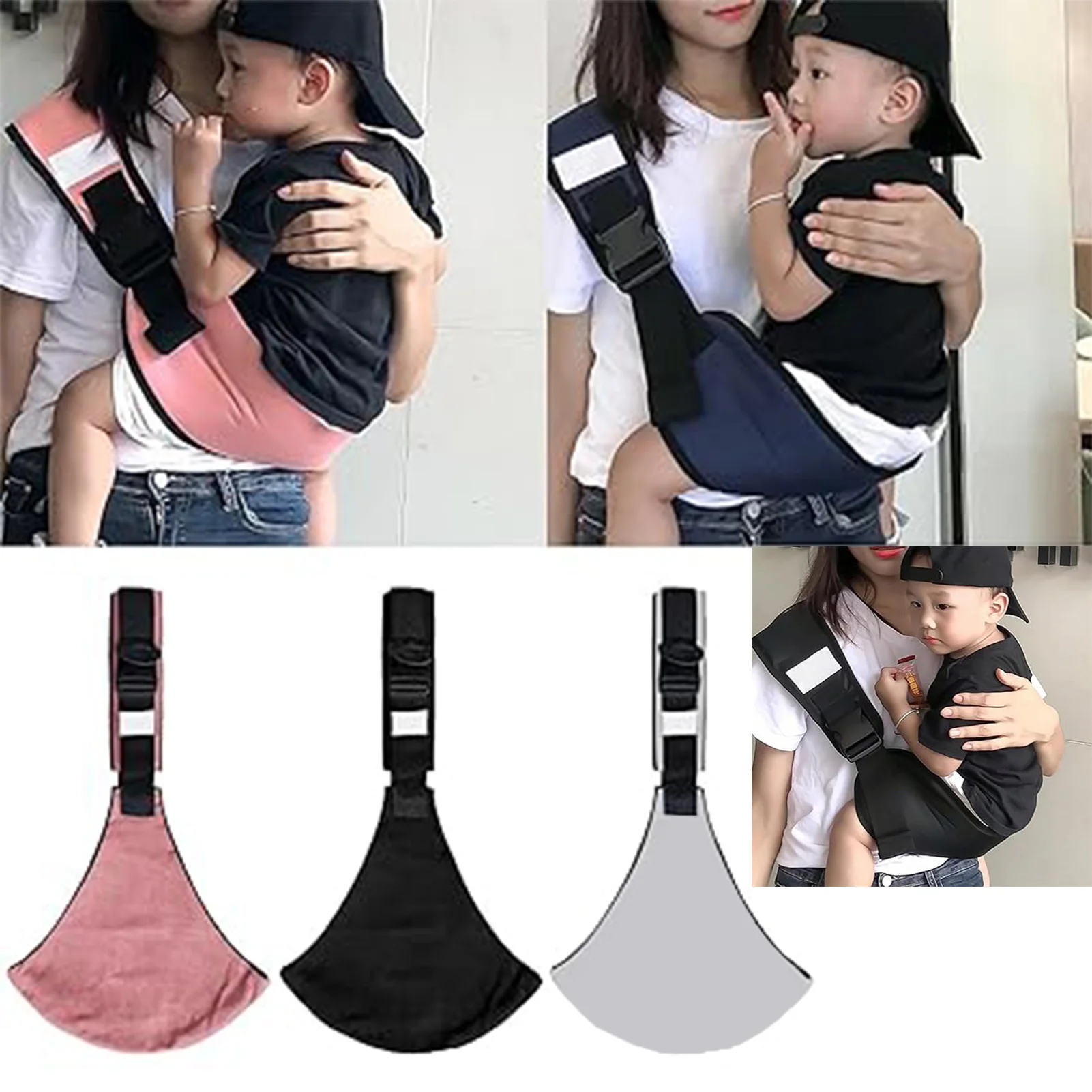 Adjustable Baby Sling Carrier Classic Design Labor-Saving Baby Hip Seat Carrier Suitable for Quick Trips Travel