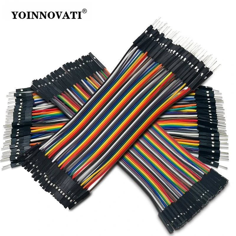 40 Pin Breadboard Jumper Cable Wire Male to Male/Female to Female/Male to Female Ribbon Cable for Arduino DIY 10/15/20/30/40cm