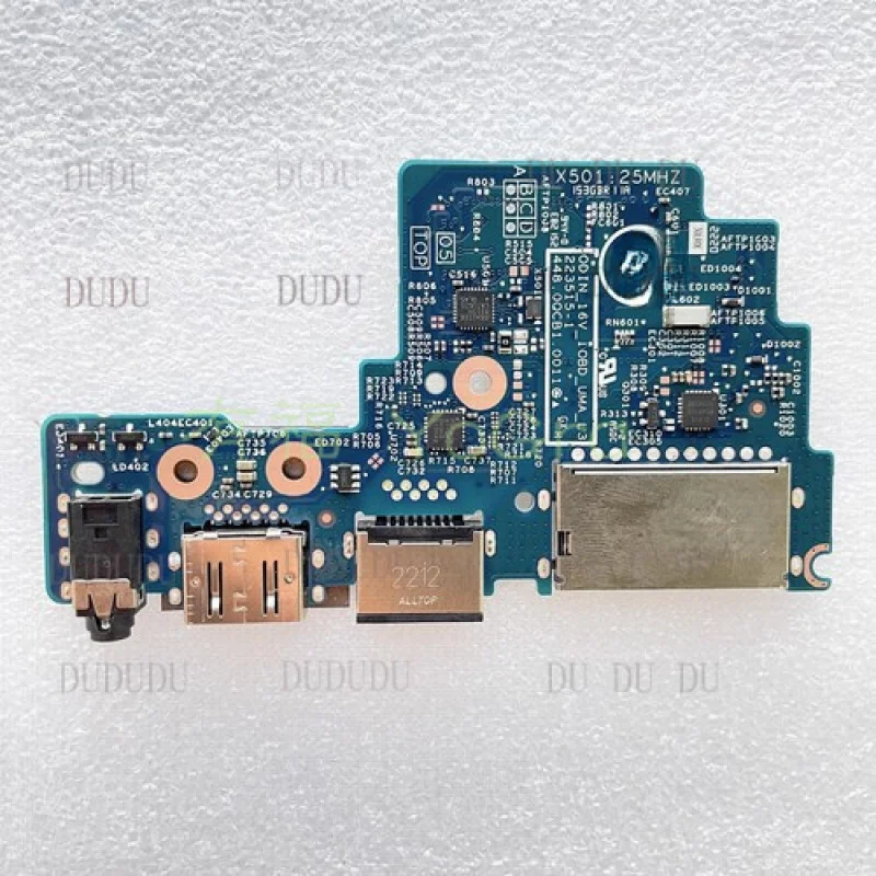D  New USB Audio RJ45 Card Reader ODIN 16V IO Board UMA For Dell Vostro 7620 0XVVJV