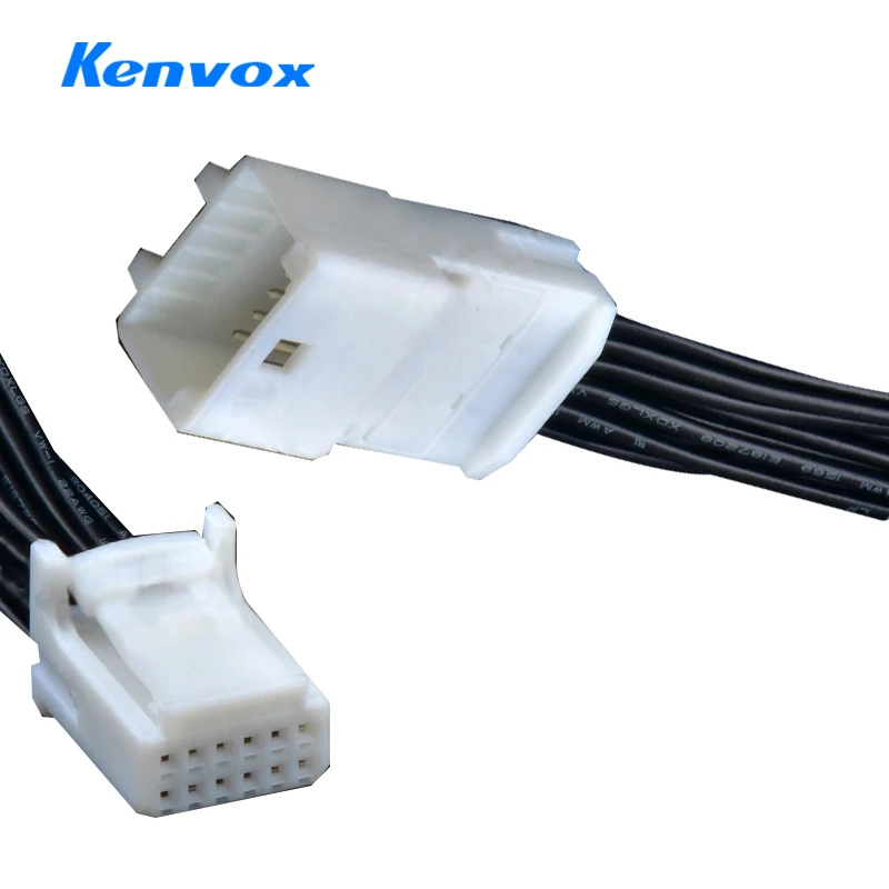 12Pin 0.7 Car Navigation Reversing Mirror Wiring Harness Connector Automotive Audio Vehicle Central Control Plug