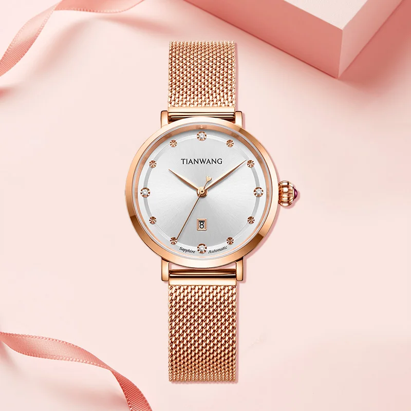 TIAN WANG Women\'s Wristwatch Automatic Mechanical Watches For Women High-end Fashion Waterproof Lady Watch gifts for Women