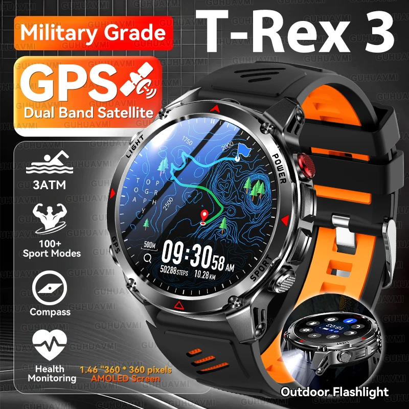 

2025 Новые профессиональные GPS спортивные умные часы для улицы RIDE Run GPS трек Часы для плавания Компас Высотомер 3ATM Спортивные браслеты для мужчин