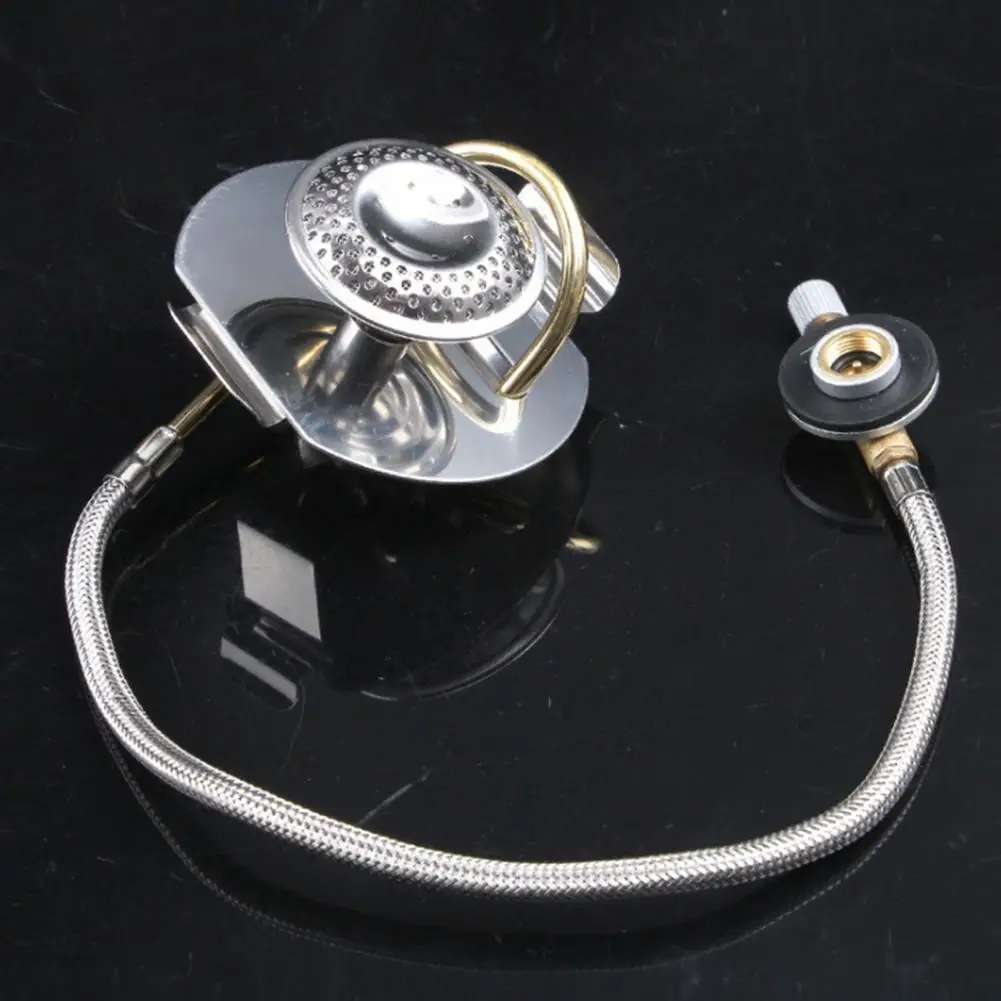 

Mini Stove Practical Ultralight Corrosion Resistant Gas Stove Split Burner with Gas Preheating Device for Travel