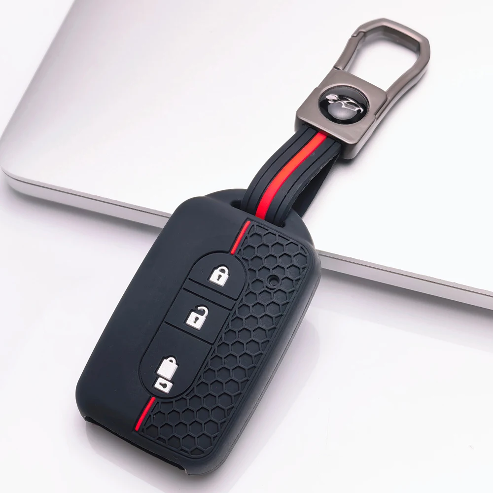 Silica Gel Car Remote Key Fob Shell Cover Case For Nissan Micra K12 Qashqai Juke X-Trail Navara Note Tiida Pathfinder Holder