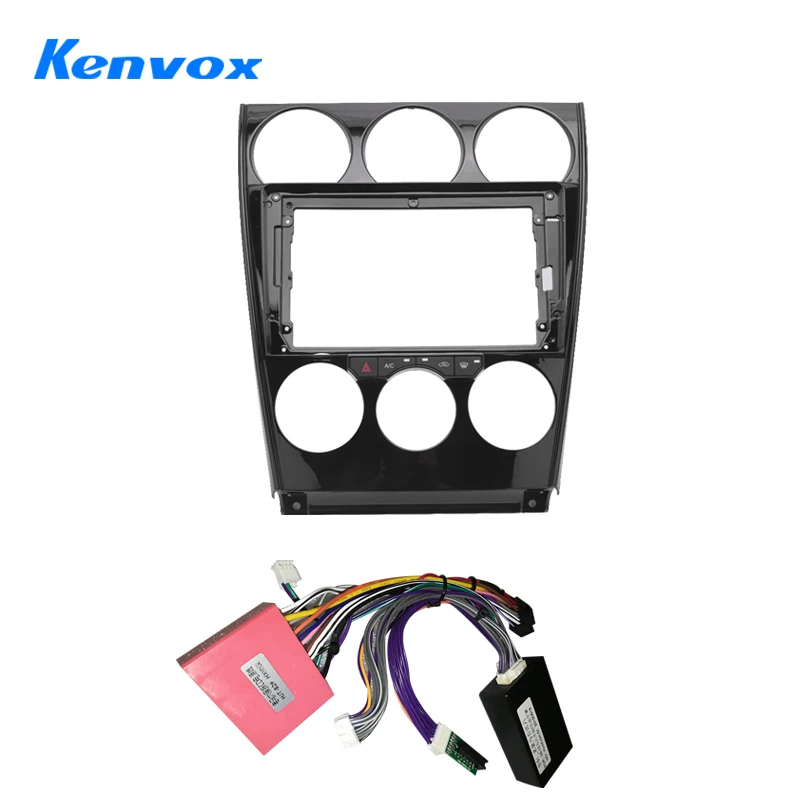 

Kenvox 9 inch Android car audio radio frame fascia for MAZDA 6 2004 2015 2din dvd dash mount kit panel wire cable adapter