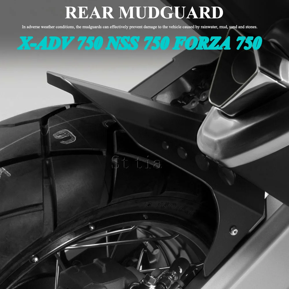 For HONDA X-ADV750 XADV750 XADV X-ADV 750 2017-2025 Motorcycle Rear Fender Mudguard Mudflap Guard Protector Wheel Hugger