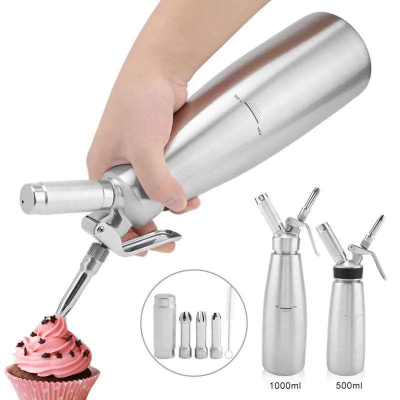 3Pcs Baking Nozzles Stainless Steel Whipped Cream Dispenser Cream Foamer Nozzle for Party Birthday Cake Decoration Tools