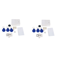 BAAJ-2X Digital Cabinet Intelligent Electronic Locks Invisible Sensor Lock EMID IC Card Drawer For Wardrobe Hardware B