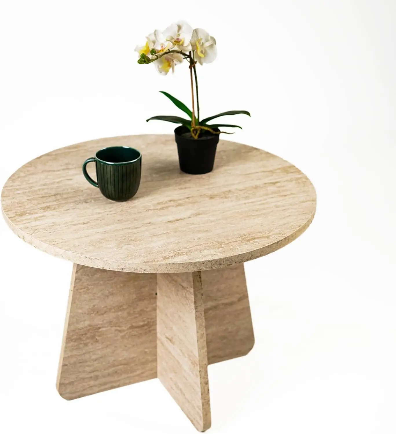 

Coffee Table Modern Side Table for Living Room Accent Table for Sofa or Bedroom (22.8x22.8x16.5 inches)