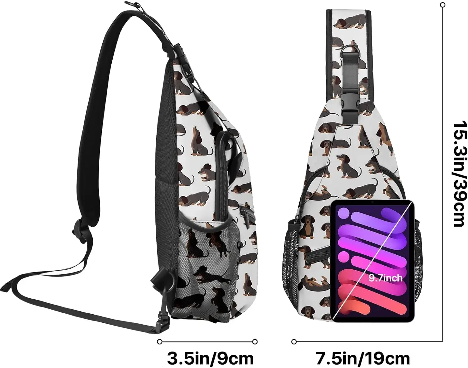 Sling Bag Casual Crossbody Backpack Travel Hiking Daypack for Women Lightweight Chest Purse Fashion Shoulder Bags