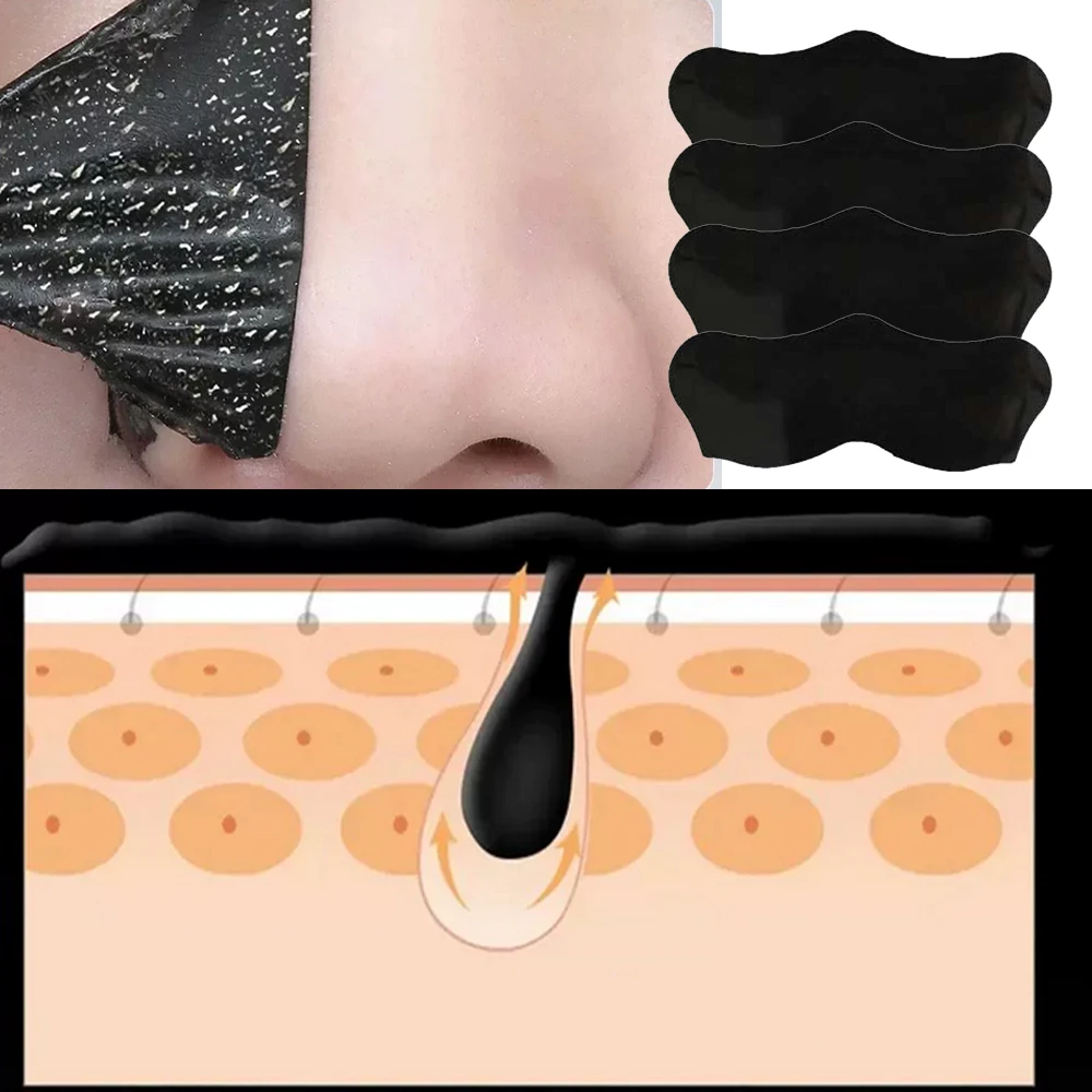 50 pz Strisce per Naso per Punti Neri Rimozione Dell'acne Strisce Istantanee per Disintasamento Dei Pori Maschera per la Pulizia Profonda Ridurre I Pori Naso Patch Pulito