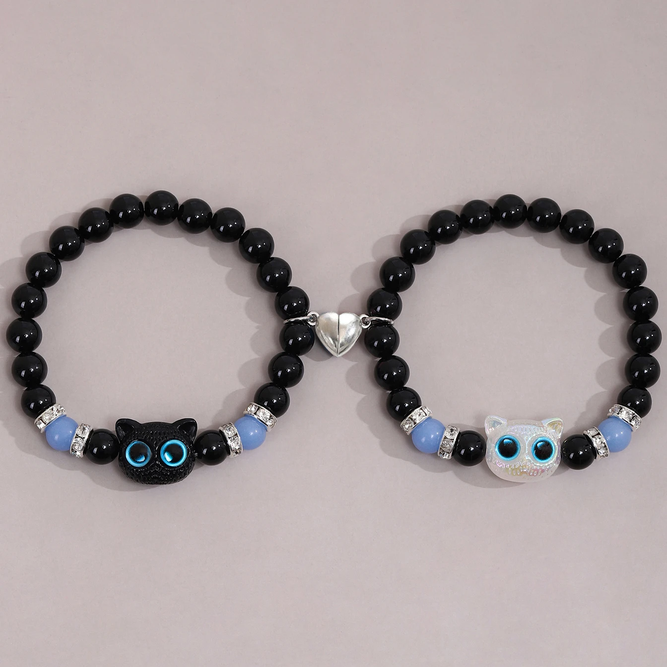 

Light Fury Matching Bracelets Couples Women Men Luminous Bracelet Friendship Cat Head Bangles Glow In The Dark Bracelet Jewelry