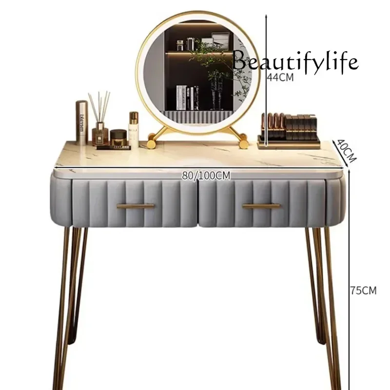

BJ Beauty Makeup Vanity Table Nordic Drawer Storage Simple Vanity Table Mirror Bedroom Coiffeuse De Chambre Furniture