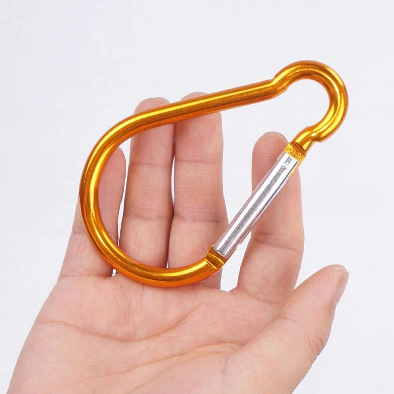 3PCS Diving Aluminum Carabiner Large Size 10CM Gourd Type Spring Clip Keychain Hook Multifunctional Hanging Buckle