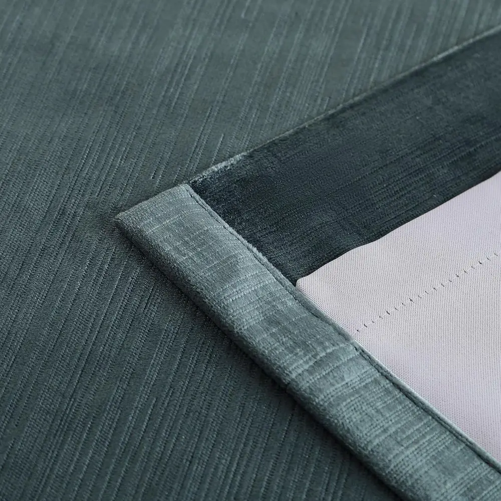 Tende oscuranti pieghettate con pizzico in velluto blu 95% tende oscuranti per finestre 95 pollici per soggiorno camera da letto isolamento termico