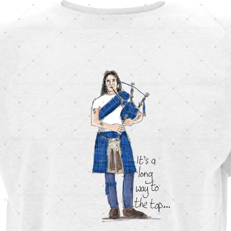 

2026 men T-Shirt Hoodie Hand Drawn Comic style Bon Scott – It’s a Long Way to the Top – AccaDacca Dads Rock The Singers Unisex S