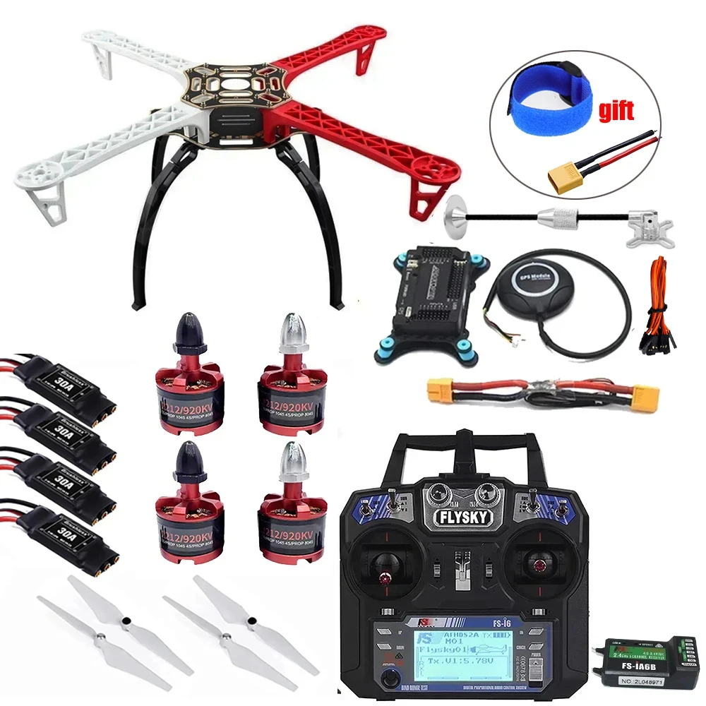 F450 450mm Quadcopter-Rahmen-Kit mit APM2.8-Steuerplatine, 7M GPS, 2212 920KV & Motor, 30A bürstenlosem ESC für RC-Quadcopter