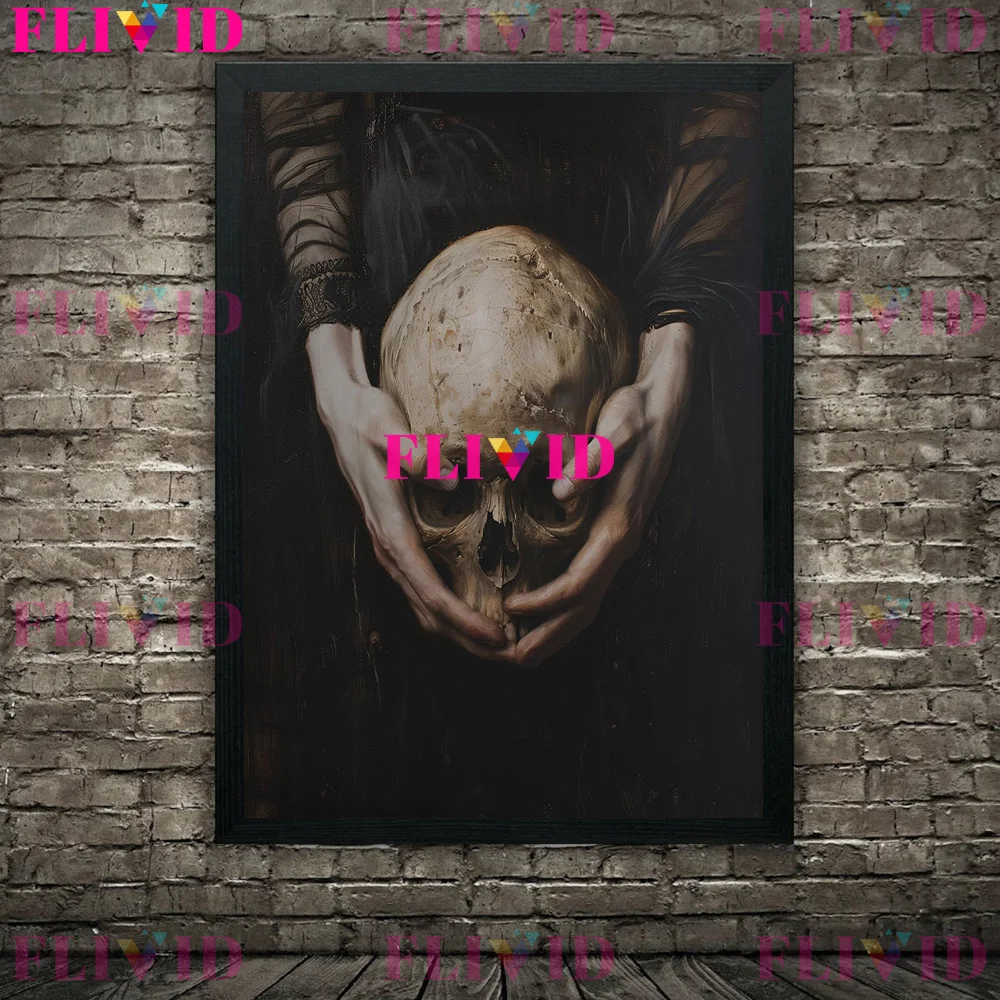 Clawed Hands Dracula Vampire Victorian Macabre Art Poster Print,Elegant Skeleton Hand Abstract Wall