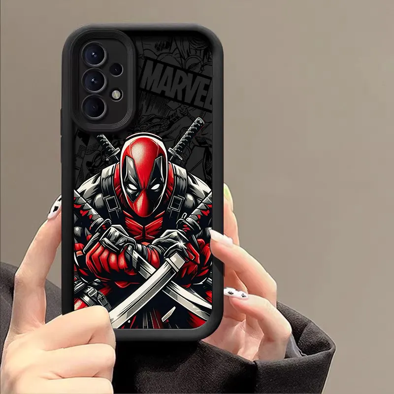 Swordsman Deadpool Marvel Case For Samsung Galaxy A57 A56 5G A37 A36 A17 A07 A26 A16 A06 A55 A52 A14 A73 A34 Soft Silicone Cover view 4