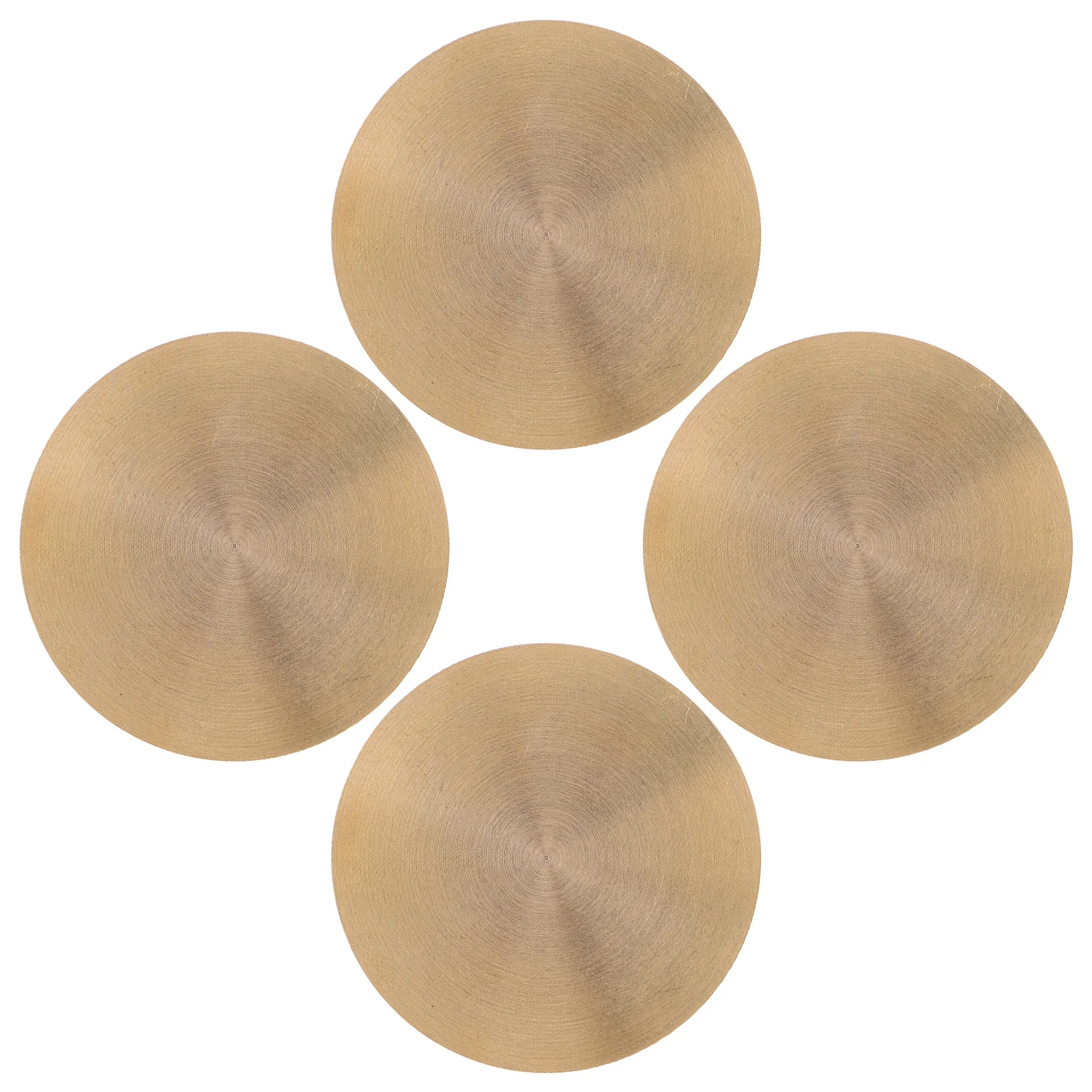 4 Stück Kupfer-Stempelmaterialblätter, 45 mm, runde Metall-Stempelplatten zum Stempeln von Handzangen, DIY-Bastelprojekten, Stempel auf Zangenbasis