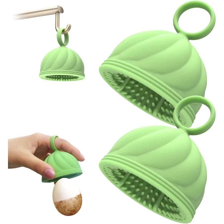 

Egg Washer for Fresh Eggs Upgraded 2.0 Silicone Egg Scrubber Farm Fresh Egg and Vegetable Scrubber Dishwasher Safe Gentle on Sh