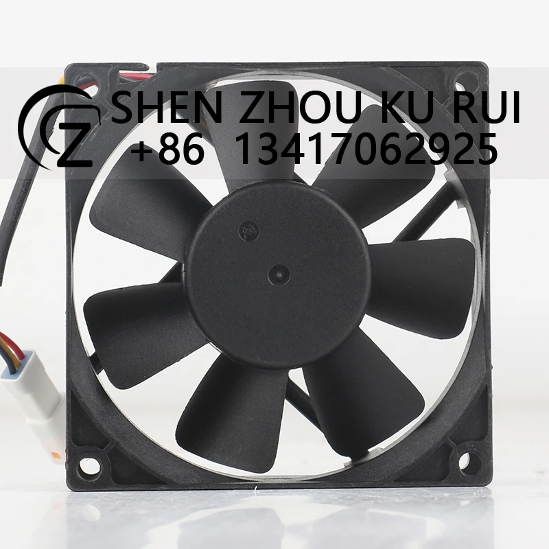 Original ADDA inverter 5V 24V 48V DC12V 0.15A AC EC 8015 80X80X15MM 8CM Super quiet waterproof 3-wire AQ0812MB-A76GL cooling fan