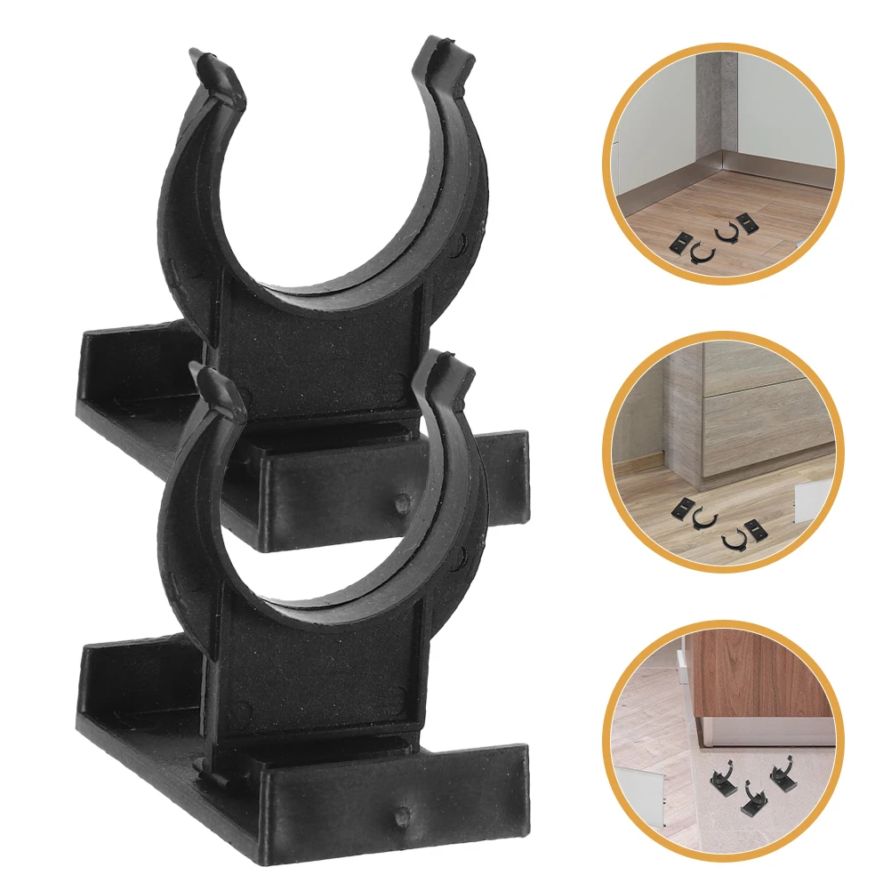

12 set Cabinet Foot Accessories 12 Sets Plastic Clips Rectangle Clamps Kitchen Plinth Furniture Toe Kick BoardBracket Hardware