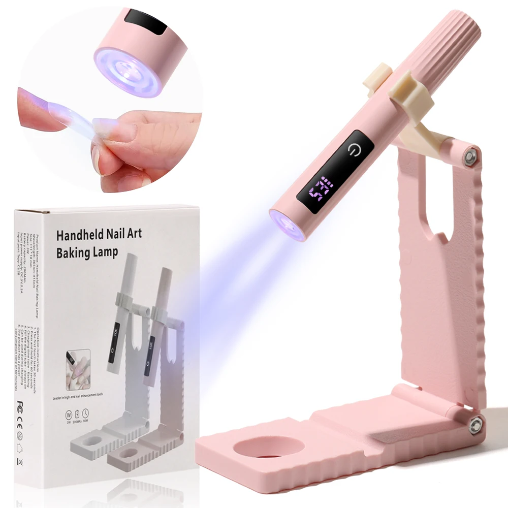 Touch Lamp Nail UV LED Dryer Portable Rechargeable Flashlight UV Light for Drying Nails Gel Polish Lamps Machine Pin Cure Tools