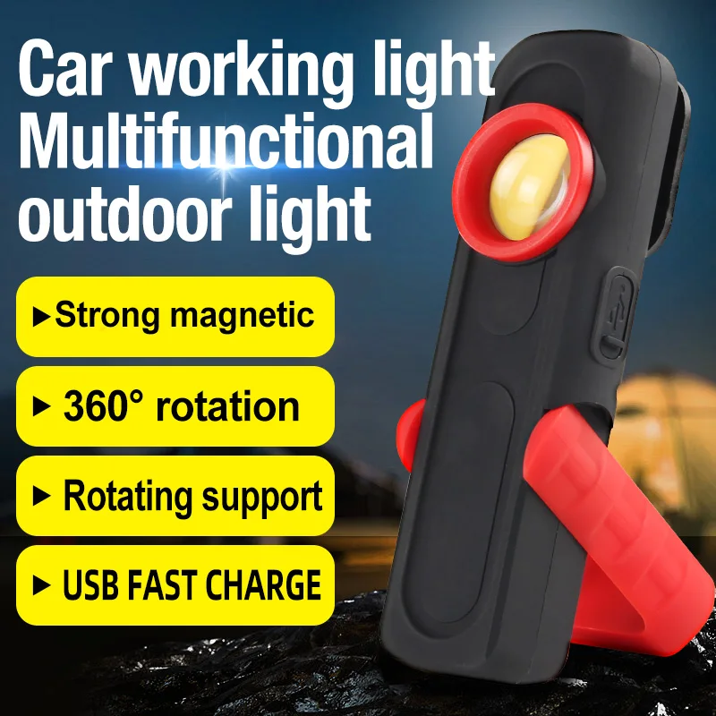 Car Detailing Tools Car Paint Finish Lamp Scan Swirl Magnetic Grip Multifunction Auto Repair Working Light 500LM 2400mAh USB