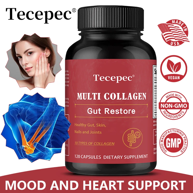 

Multi-Collagen Supplement for Healthy Gut and Digestive Function, Supporting The Gut, Joints, Hair, and Nails