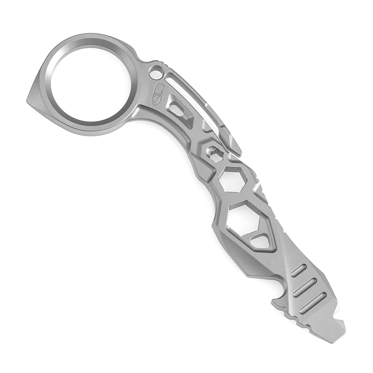 Kansept PryBar EDC outil G008 PryMate barre multifonctionnelle poignée en titane anodisé avec trou d'anneau ouvre-bouteille extracteur de clous EDC
