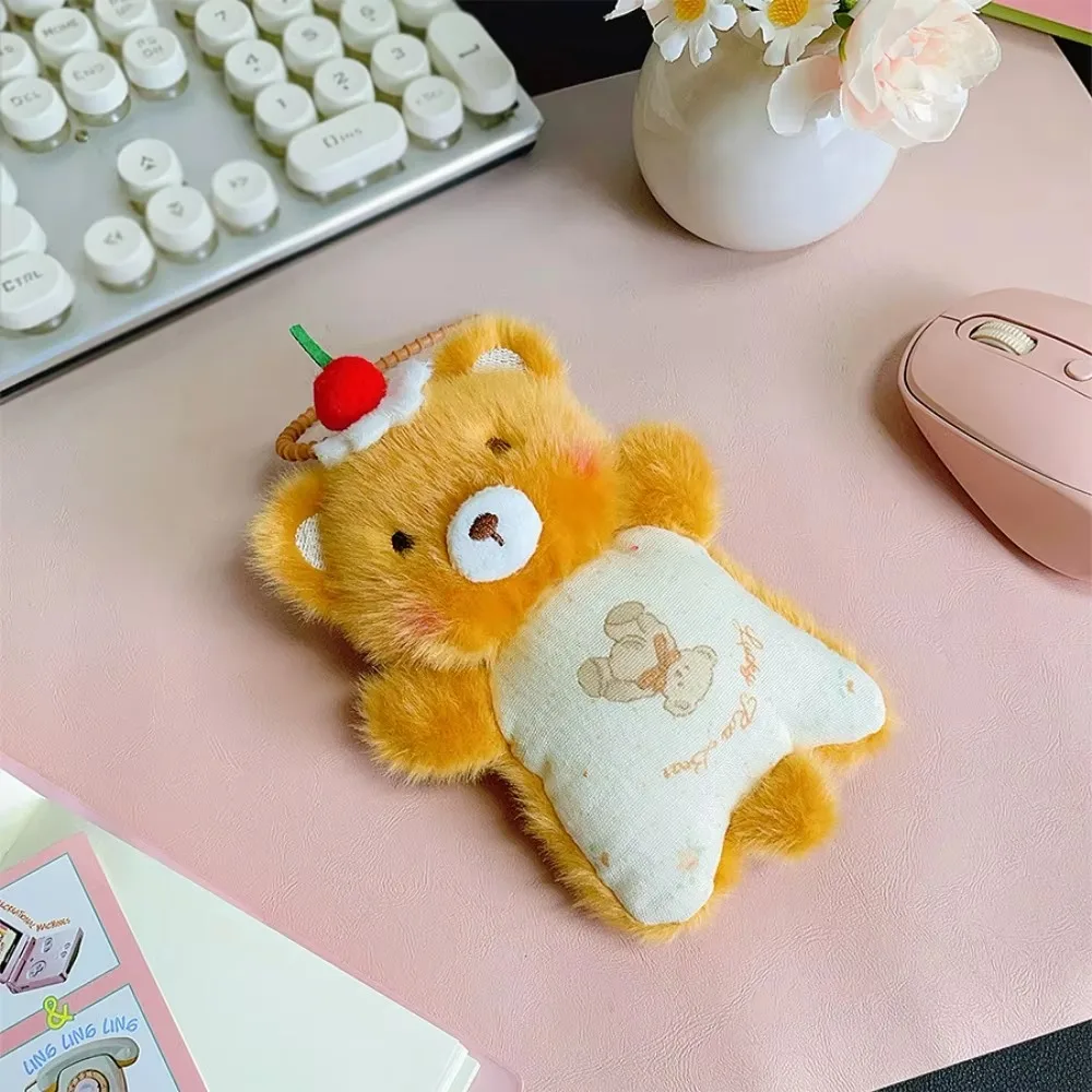 Mouse Wrist Pad Plush Bean Bag Panda Rabbit Bear Dog Animal Doll Pendant Multi-functional Stuffed Animals Plush Keychain