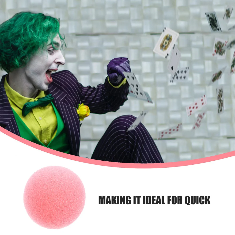 30 Stuks Spons Clown Neus Rekwisieten voor Halloween Kostuum Party Dress Up Cosplay Zachte Comfortabele Fun Accessoires Spons Neus Prop