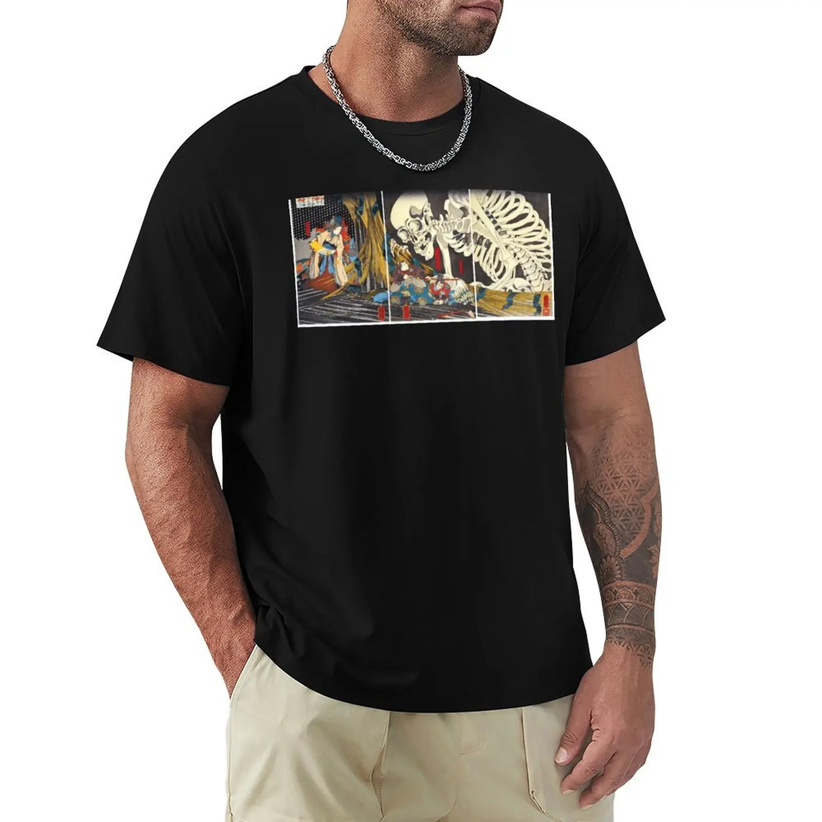 Utagawa Kuniyoshi Takiyasha The Witch And The Skeleton Spectre T-Shirt High Elasticity Sports T-Shirt